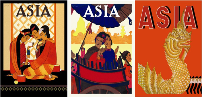 Algunas de las portadas dedicadas a Siam y a Birmania.