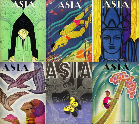 Algunas de las portadas dedicadas al sudeste asiático.