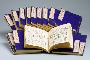 Hokusai Manga, volúmenes pertenecientes a la Colección Federico Torralba de Arte Oriental. 