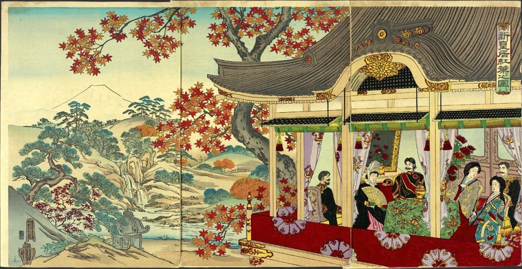 Ejemplo del intercambio cultural a través de la vestimenta entre Asia y Europa en la segunda mitad del siglo XIX.