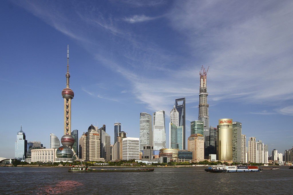 Skyline de Shanghái (fuente: wikipedia). 