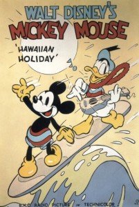 Cartel del corto Hawaiian Holiday (1937).