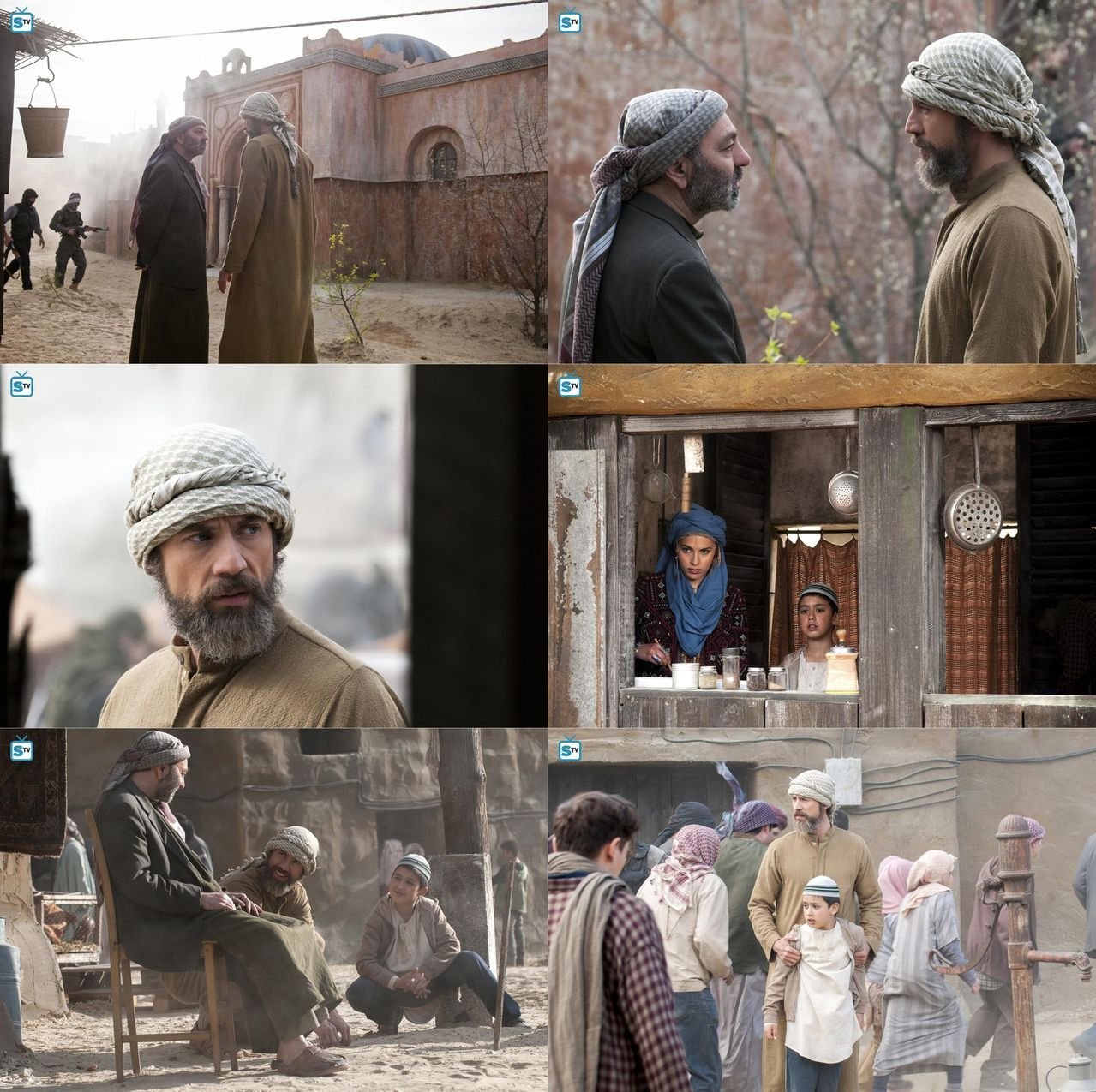 Algunas escenas de Bassam-Khalil en Tal Jiza, junto a la familia beduina que le acoge. 
