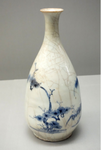 Botella de porcelana de Imari.