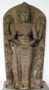 La reina Tribuwana, representada como la diosa Parvati. s. XIV.
