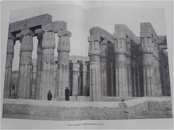 Fotografía del Templo de Amón en Luksor.
