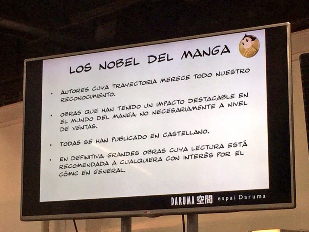 Características generales de las obras seleccionadas en la charla Los Nobels del manga. 